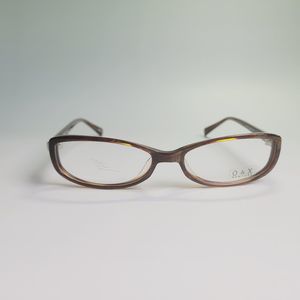 O&X New York OP-86A eyeglasses brown full frame eyewear  53-17 137 C7